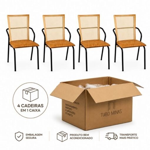Alternative view of Caixa 4 Cadeiras Lorena Corino - Tubo Minas