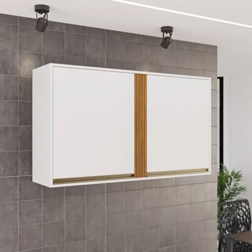 Aéreo de Cozinha 1,20m Pérola Branco/Cinamomo - Sallêto