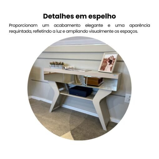 Aparador 1,20m Houston Off com Espelho - Artely - Imagem 11