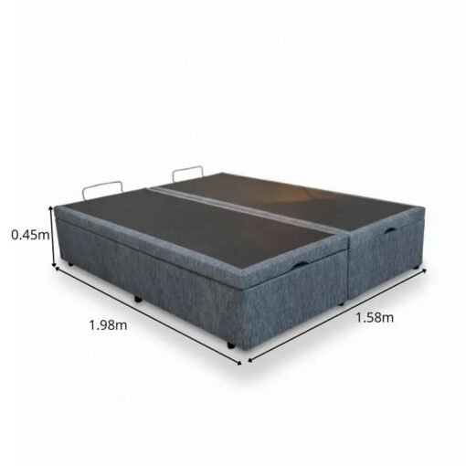 Alternative view of Base Box Baú Queen Confort Linhão Petróleo Blindado 158x198x45 cm - Issacar