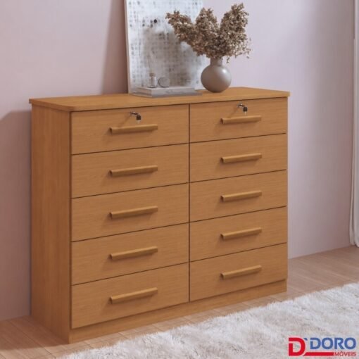 Cômoda Ryad Cinamomo 10 Gavetas - D Doro