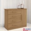 Cômoda Firenze Cinamomo 4 Gavetas e Sapateira - D Doro