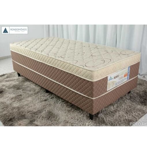 Combo - Guarda-roupa Sergipe Branco 6 Pts C/ Pés 100% MDF Larg. 1.80m - Bianchi + Unibox Solteiro Rondoconfort Ortopédico D33 Selada - Rondomóveis - Imagem 4