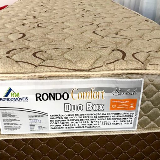 Unibox Solteiro Ortopédico Duo Box + Cama Auxiliar Rondomóveis - 88x188x60 cm - Imagem 6