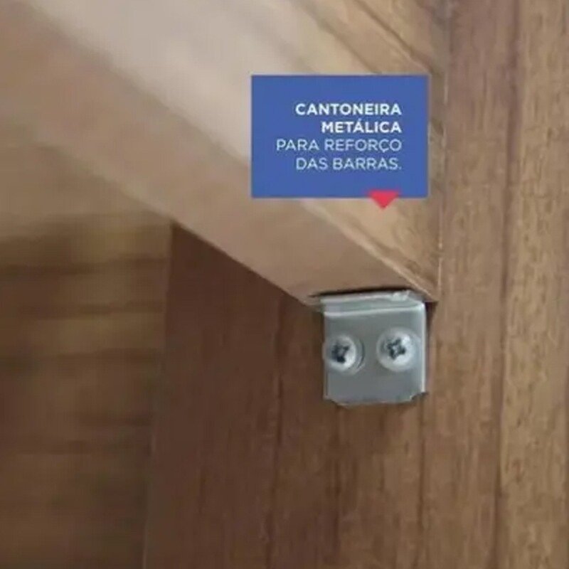 Cama Casal Primícia Branco 1,53m 100% MDF - D Doro - Imagem 3