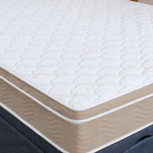 Colchão Queen Molas Ensacadas Airtech Springpocket Ortobom + Base Box Baú Queen Confort Linhão Petróleo Blindado Issacar - 158x198x70 - Imagem 3