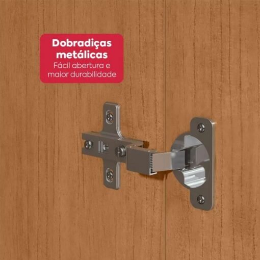 Guarda-roupa Casal 2,36m Andara Amêndoa 8 Portas 4 Gavetas - Lopas - Imagem 6