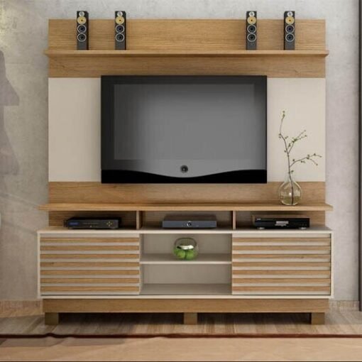 Home 1,82m Texas Cinamomo/Off para TV até 60" - Valdemóveis