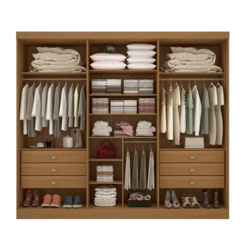 Alternative view of Guarda-roupa Casal 2,75m Da Vinci Plus Branco 6 Portas 6 Gavetas 100% MDF - D Doro