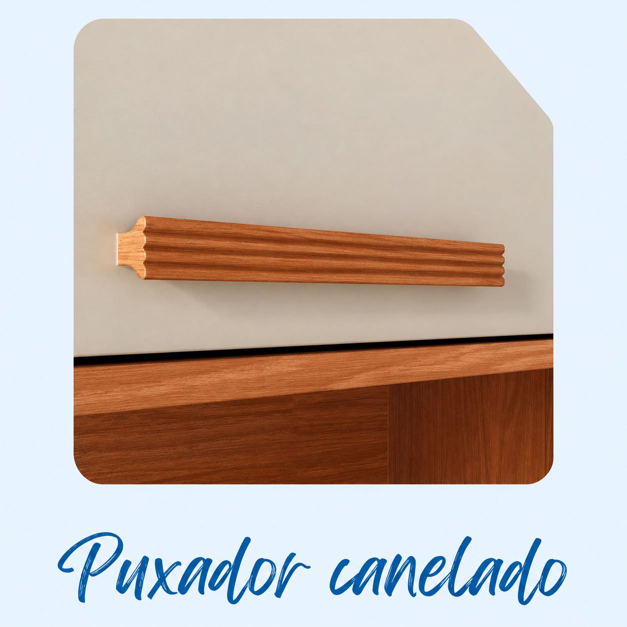 Kit Cozinha 1,40m Dunas Cinamomo/Off 20/21 5 Portas 1 Gaveta - Itatiaia - Imagem 8