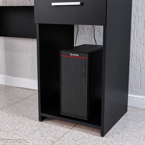 Mesa 1,08m Office NT 2070 Preto 1 Gaveta - Notável - Imagem 4