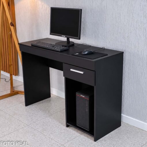 Mesa 1,08m Office NT 2070 Preto 1 Gaveta - Notável - Imagem 7