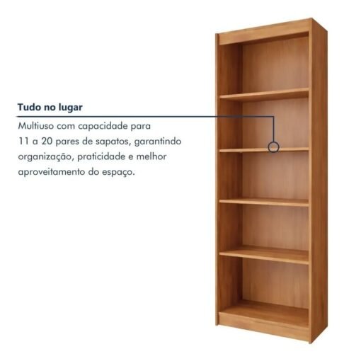 Multiuso 0,50m Bliss Amêndoa Clean 2 Portas - Lopas - Imagem 7