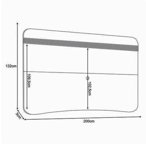 Alternative view of Painel 2,00m Armoni Cinamomo para TV até 80" - HB Móveis