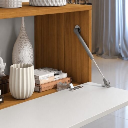 Alternative view of Painel 1,80m NT 1115 Off White/Freijó com LED para TV até 60" - Notável