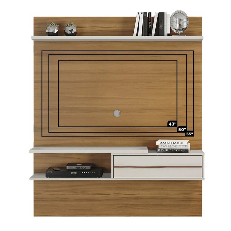 Painel 1,35m NT 1155 Freijó/Off para TVs até 55" - Notável - Imagem 5