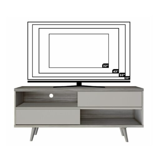 Rack Bancada 1,35m NT 1180 Freijó/Preto para TV até 55" - Notável - Imagem 4