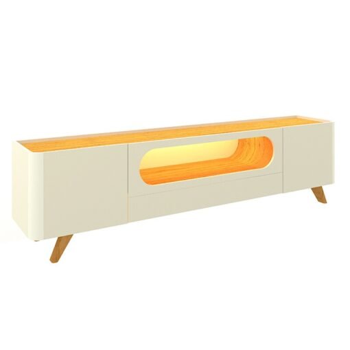Alternative view of Rack 2,10m Nobre Off/Naturale com LED 100% MDF para TV até 70" - Gelius