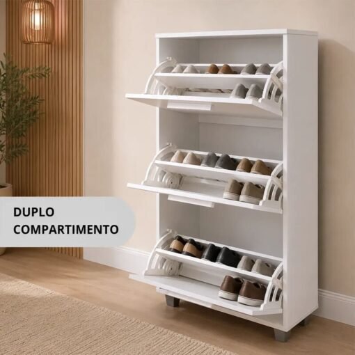 Sapateira 3 Portas Basculante Advantage Branco - Batrol