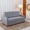 Sofá 3 Lugares Living Áustria Linho Cinza A59 - 1,70m