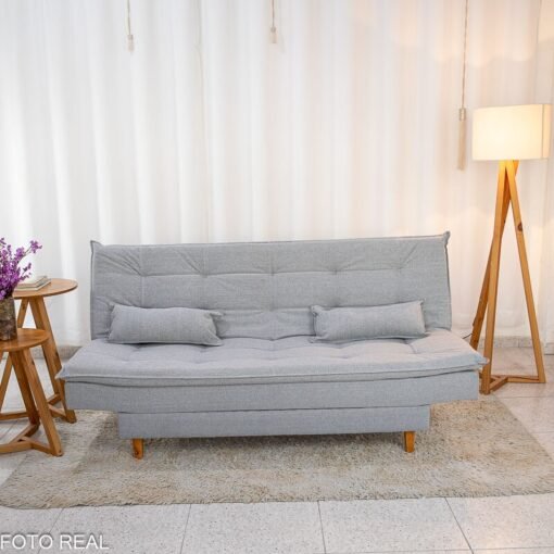 Sofá Cama Premium Linho Cinza 2275 - 1,80m - Imagem 3