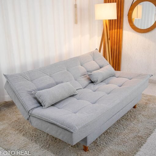 Sofá Cama Premium Linho Cinza 2275 - 1,80m - Imagem 5