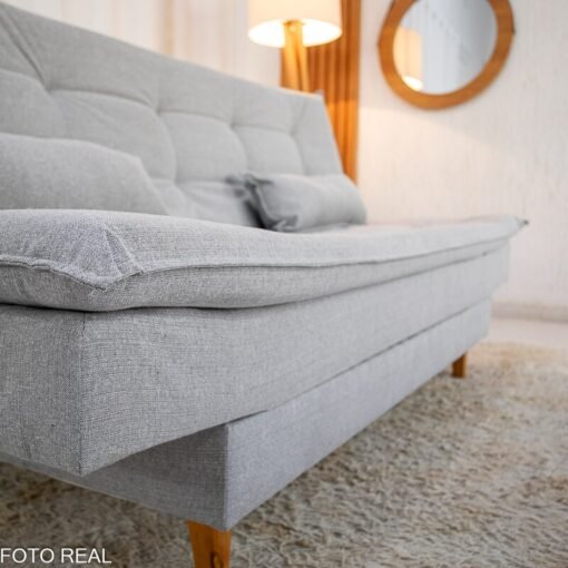 Sofá Cama Premium Linho Cinza 2275 - 1,80m - Imagem 7