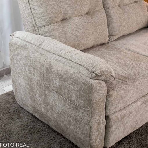 Sofá Cama Tiffany Chenile Marrom Claro 543 - 1,60m - Imagem 16
