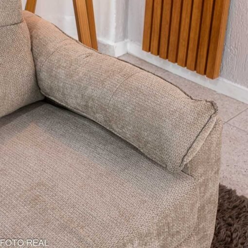 Sofá Cama Tiffany Chenile Marrom Claro 543 - 1,60m - Imagem 14